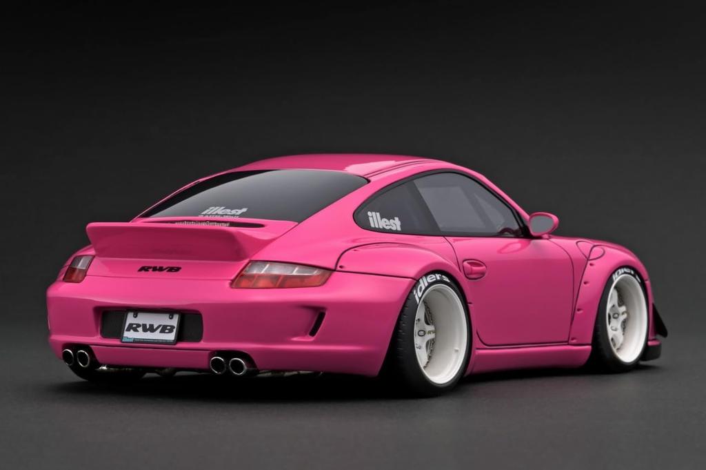 Модель зажигания RWB 997 Розовый готовый продукт 1/18