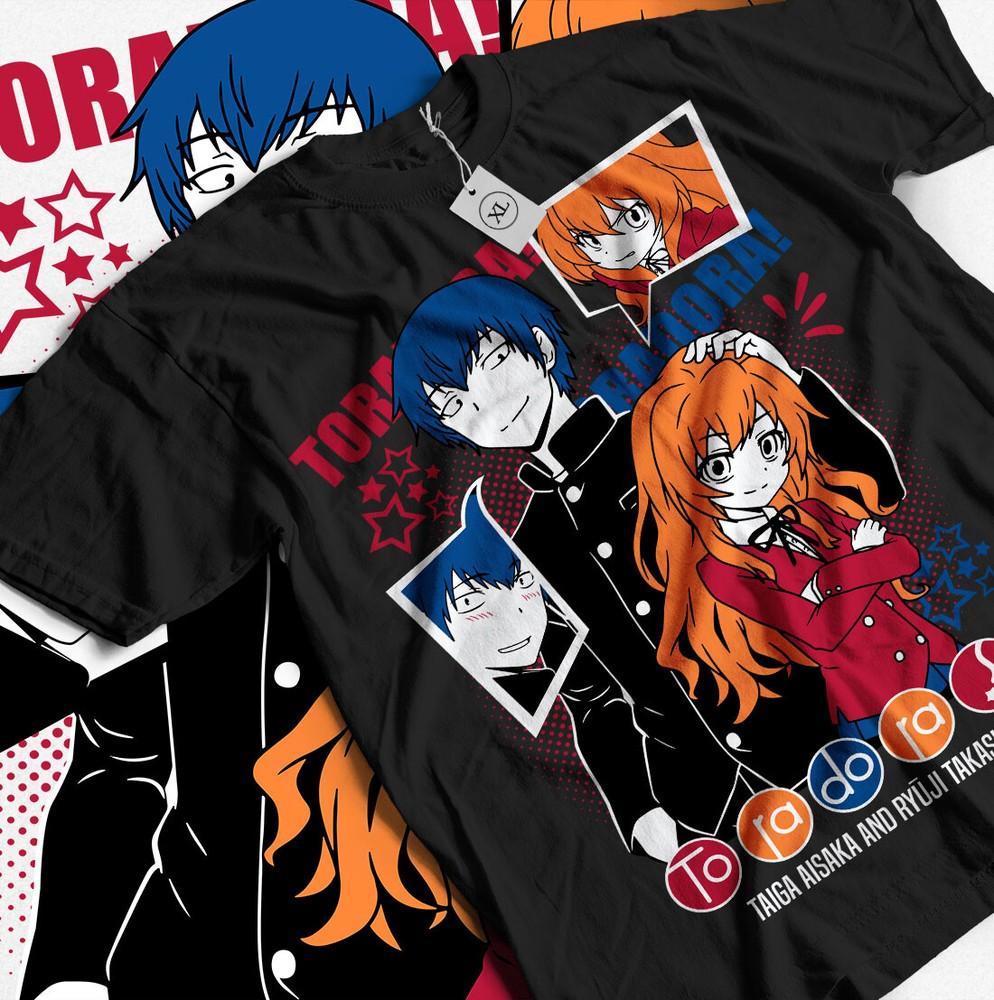 Футболка Toradora Тайга Рюдзи Аисака Такасу Кавайная Аниме Футболка Подарочная Футболка Все Размеры Унисекс Футболка