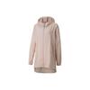 Solid Color Mid-Length Hooded Jacket Women Jackets Beige 522719-47