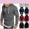 Hooded Mens Hoodies Sweatshirt Sweater Jumper Comfy Pullover Outwear Tops Coat