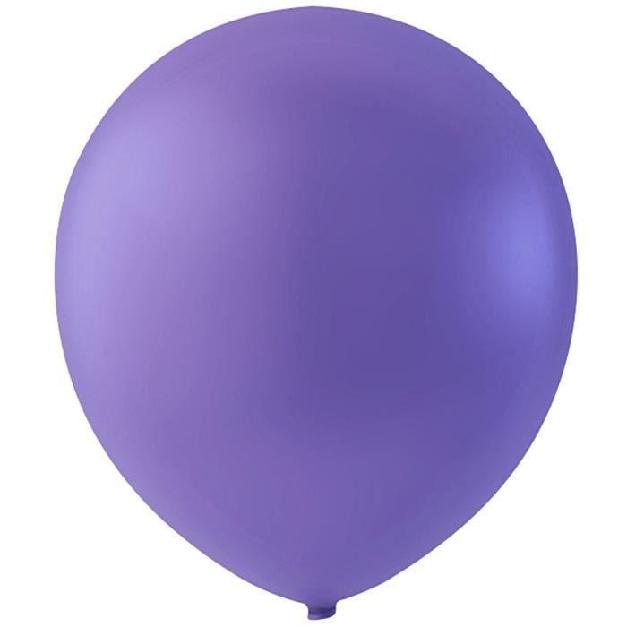 Ballon - HAPPY MOMENT - Réf 59166 - Violet - Hélium - 10 pièces