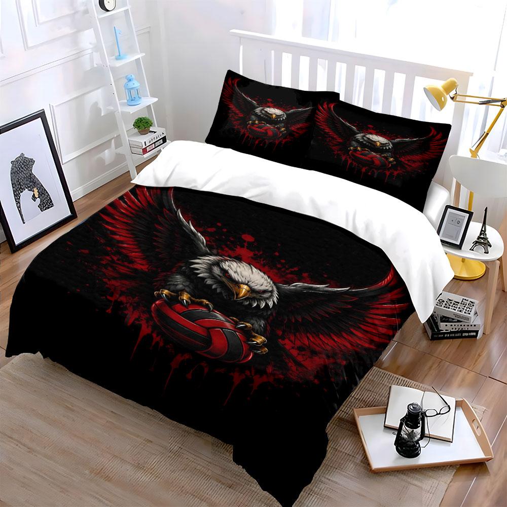 Eagle holding red shield. Bedding sets Duvet cover sets Duvet covers Pillowcases(1* Duvet Cover 2* Pillowcases without duvet insert)