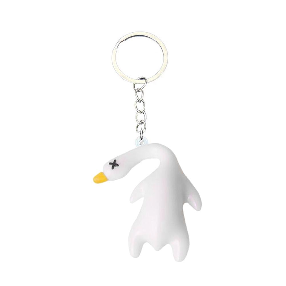 Car Key Chain Pendant Pendant Keychain Delicate Simple Funny Hanging Duck Key Chain for Girls Couple Bag