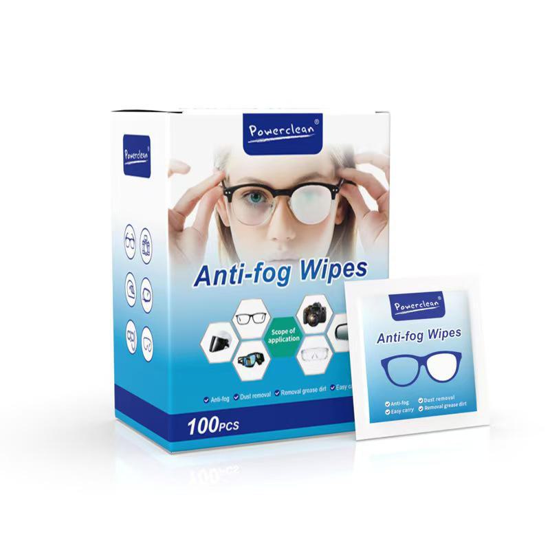 Disposable Anti-Fog Lens Cleaning Wipes for Glasses - Portable Winter Cloth