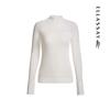 ELLASSAY Women's Semi-High Neck Slim-Fit Wool Knit Sweater