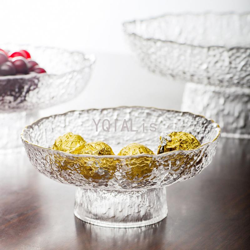 Творческое искусство Фруктовая тарелка с рисунком из льда Бокал Столовая посуда Торт Печенье Закуска Поднос для хранения закусок Семейный ресторан Подарочный инструмент