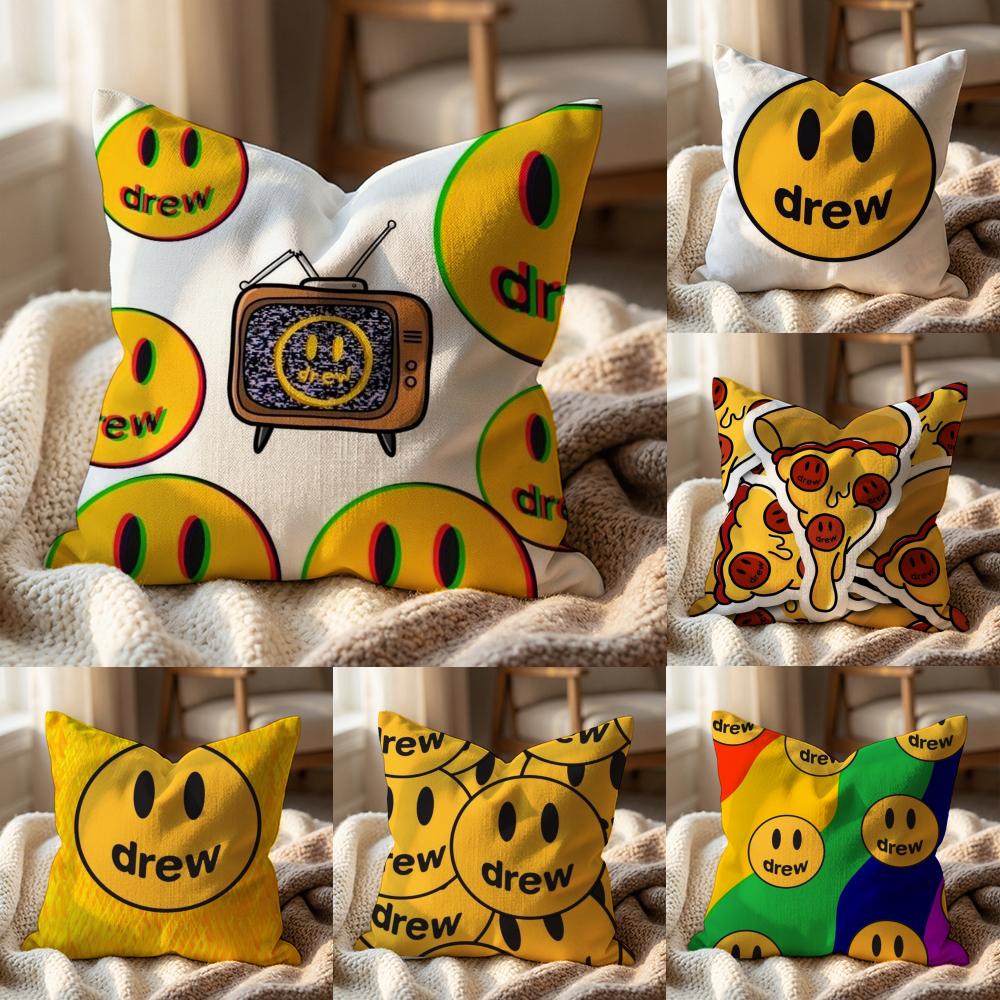 Fashion D-Drew H-Hous Cushion Cover Multi-Scene Pillow Cover for Home & Car - Reversible, Soft & Durable for Daily Use