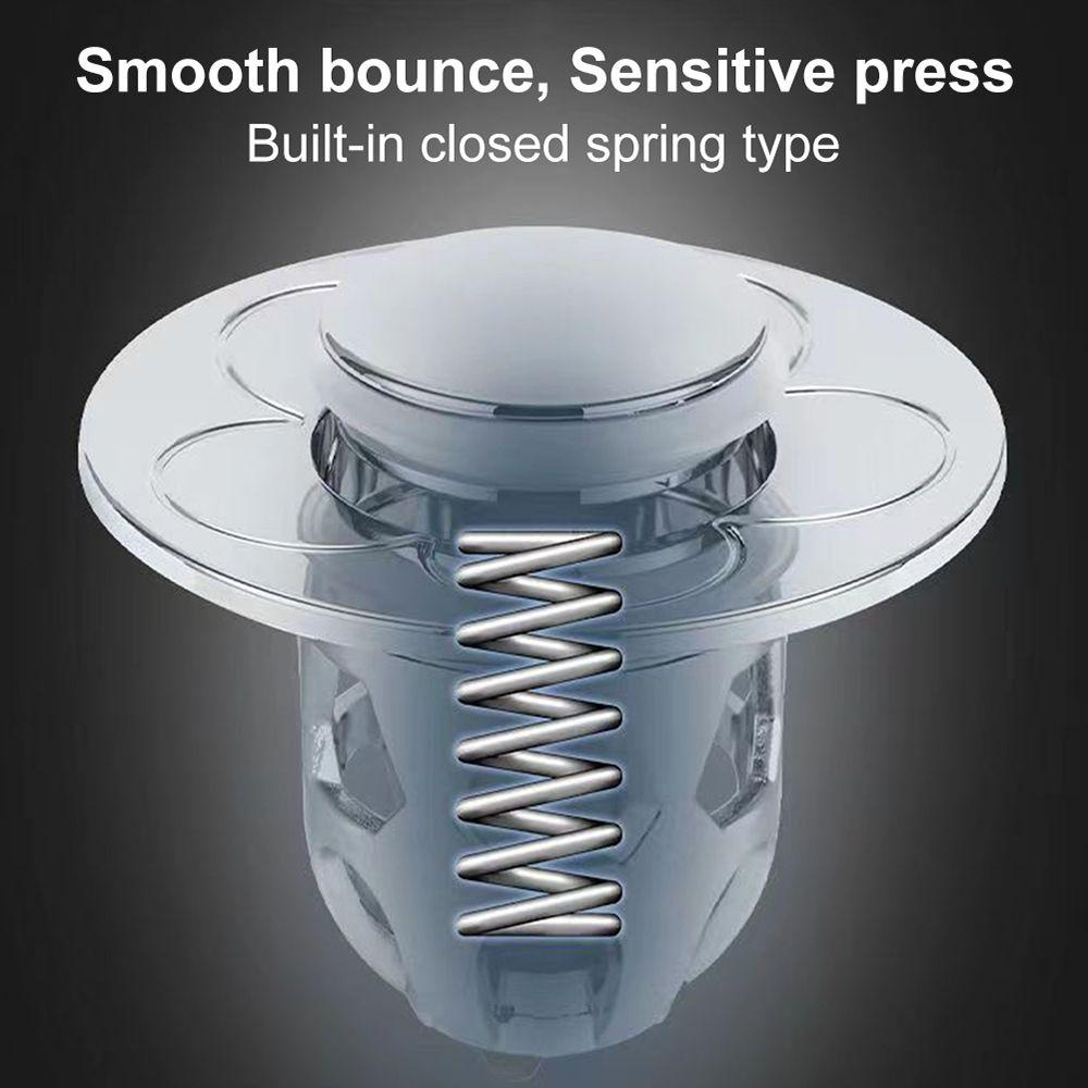 Strainer Hair Catcher Bathroom Sink Plug Basin Spring Core Basin Drain Filter Pop-Up Bounce Core