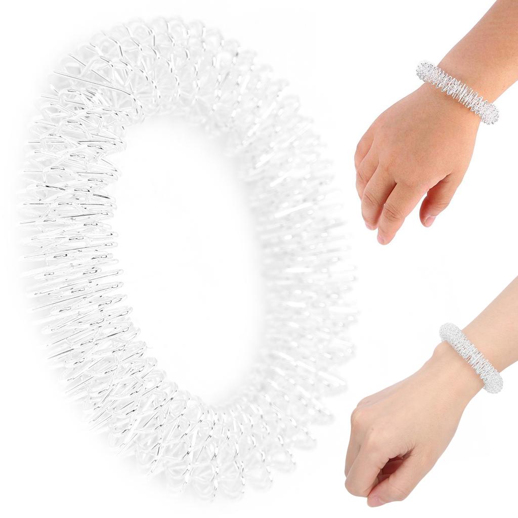 Массажер для рук Серебряный массаж тела Массаж запястий Акупунктурный браслет Здравоохранение