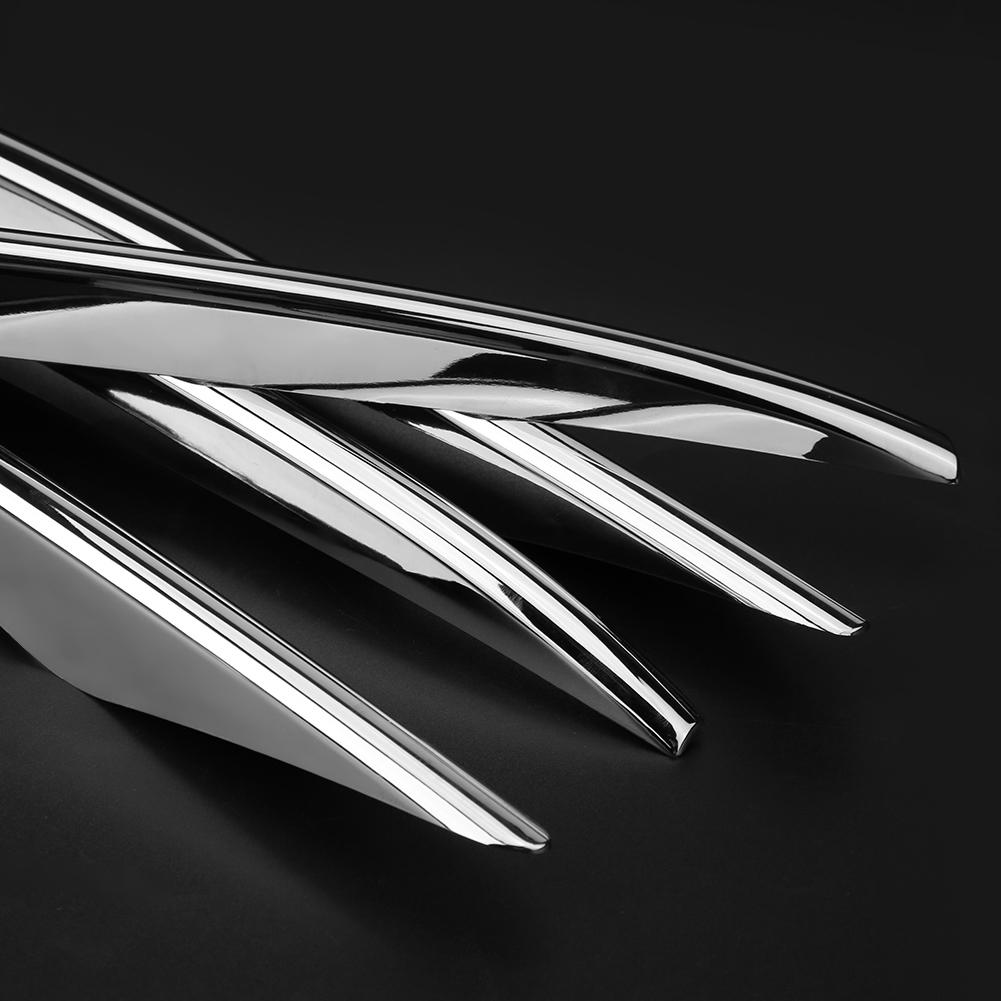 Car Front Fog Lamp Cover Trim Decoration Strip forE Class W213 - ABS Plastic, Anti-Rust, sy Installation - Silver - 4 Pcs