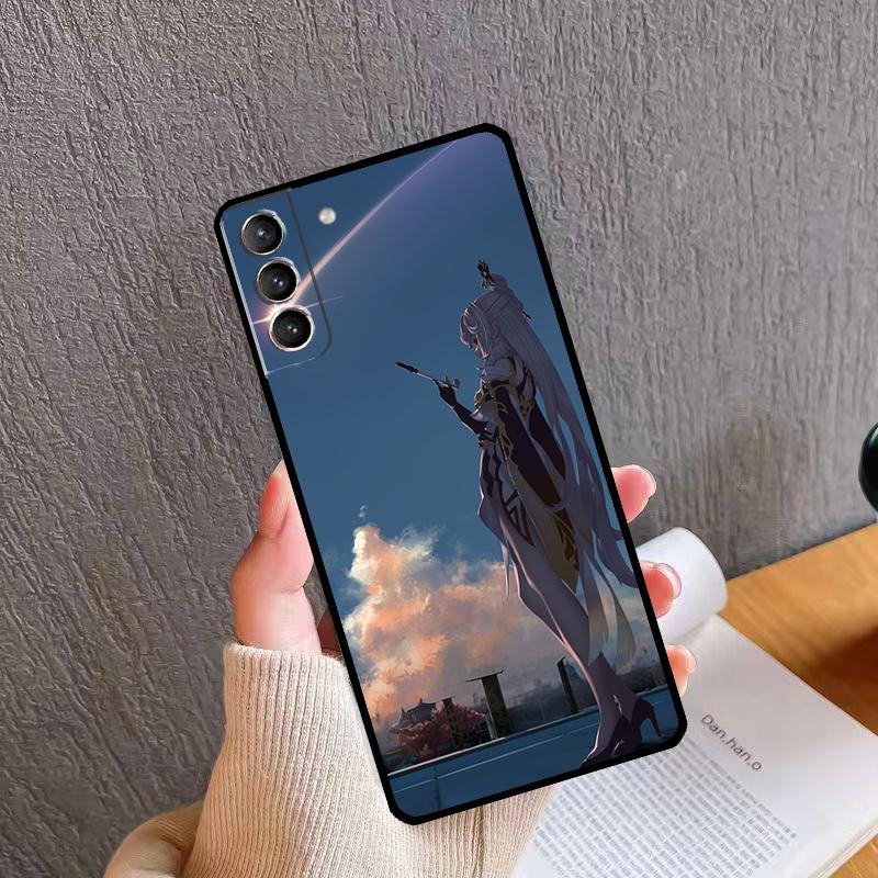 Ningguang Genshin Impact Phone Case For Samsung Galaxy S24 S26 Ultra S20 S21 S22 S23 S25 Plus S10 S24 S25 FE Cover