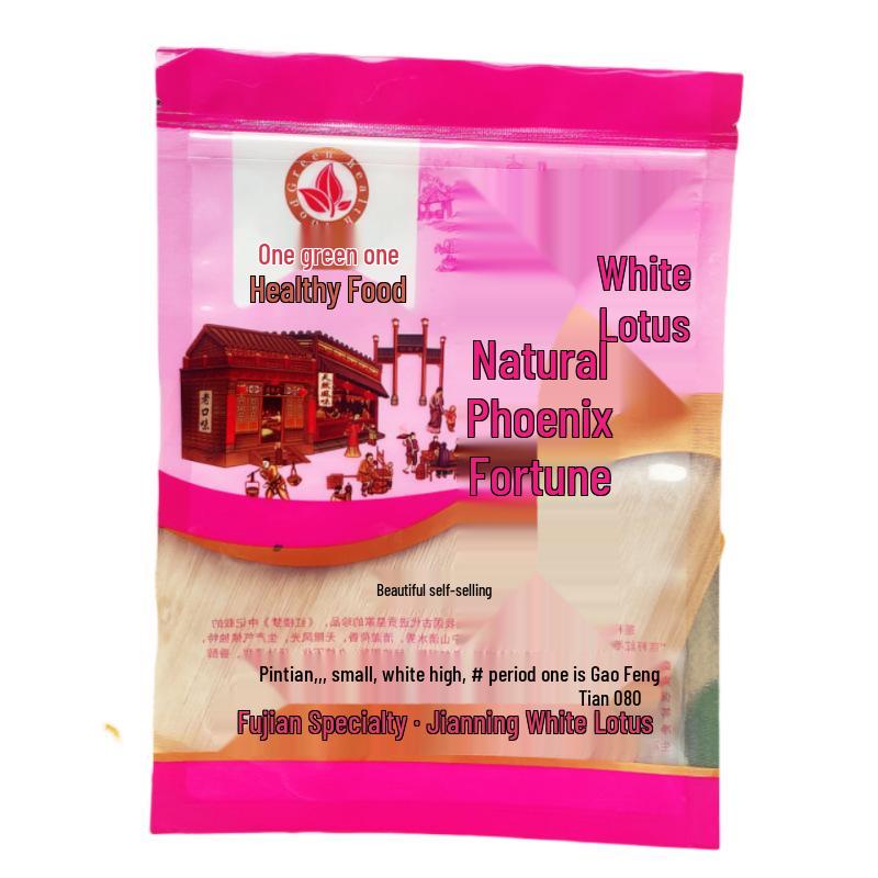 500g Thickened Natural Flavor Lotus Seeds in Self-Sealing Bag