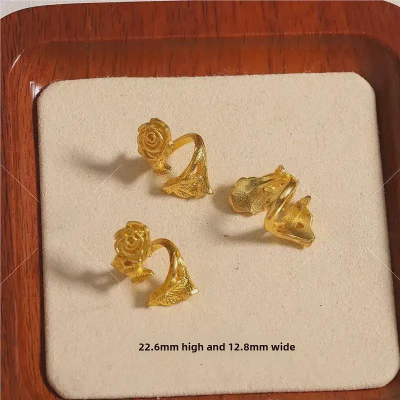 Сплав розы цветок кисточка кулон разделительные бусины для DIY ювелирных изделий: Аксессуары для браслетов и сережек