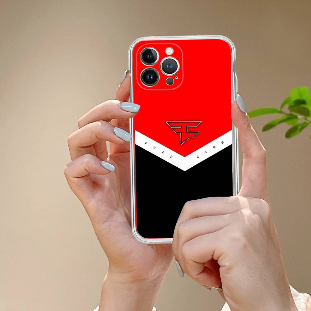 Game FaZe Clan For IPhone 11 12 13 14 15 16 17 Pro Max Plus 13 Mini Silicone Soft Transparent Back