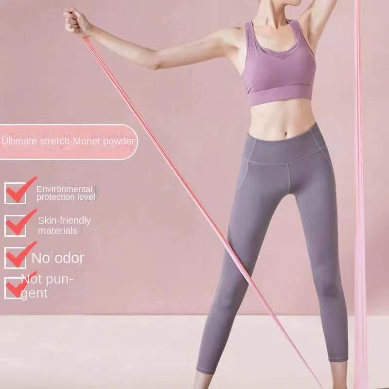 Yoga Tension Strap Elastic Band Sheet Resistance Beginner Professional Open Shoulder Thin Back Workout Stretching