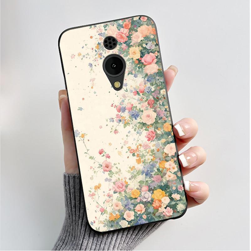 Печатный чехол для телефона Nokia 150 2G 2023 C2 C10 C20 Funda Coque Мягкий силикон Черный корпус Чехол Милый Цветок Мультяшный Корпус Capa
