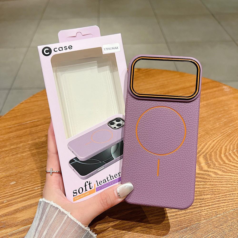 Кожаный чехол для телефона Apple 17 Promax для IPhone 16 Роскошная магнитная защитная крышка 15 Противоударный чехол