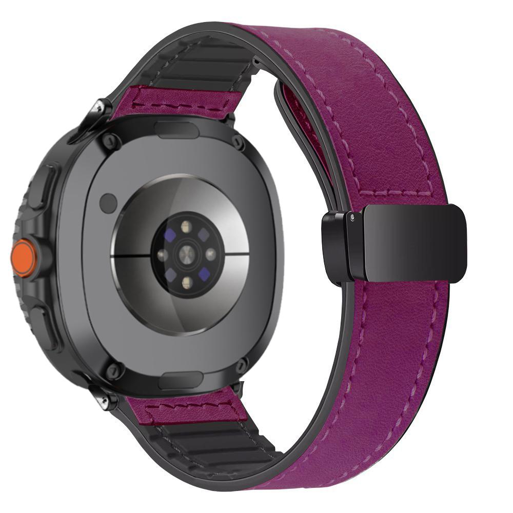 Силиконовый кожаный ремешок для Samsung Galaxy Watch 8 40 мм 44 мм Watch 8 Classic 46 мм Магнитный браслет Galaxy Ultra 2025 47 мм Correa