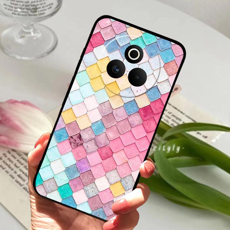For Realme P3 Pro Case P3Pro Cartoon Lion Wolf Soft Silicone TPU Phone Cover For Oppo Realme P 3 Pro 5G Protection Fundas Cases