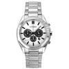 Eco-Drive Chronograph Stainless Steel White Dial CA4590-81A 100M Men's Watch