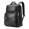 Bo Brand Men's 16-inch Leather Business Travel Backpack