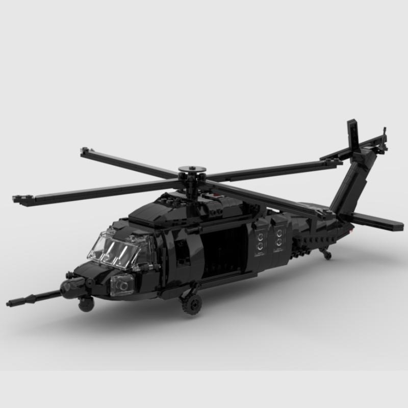 Конструктор MOC Модель вертолета Black Hawk Набор для сборки DIY Игрушка Настольное украшение Подарок для мальчиков
