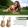 Dog Shape Pet Hair Keychain Hair Grooming Puppy Pendants Cartoon Dog Hair Storage Box  Pet lovers