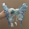 2pcs/set Ancient Style Fairy Tale Butterfly Hairclips Elegant Extra Large Tassel Hairpin Styling Hair Accessories