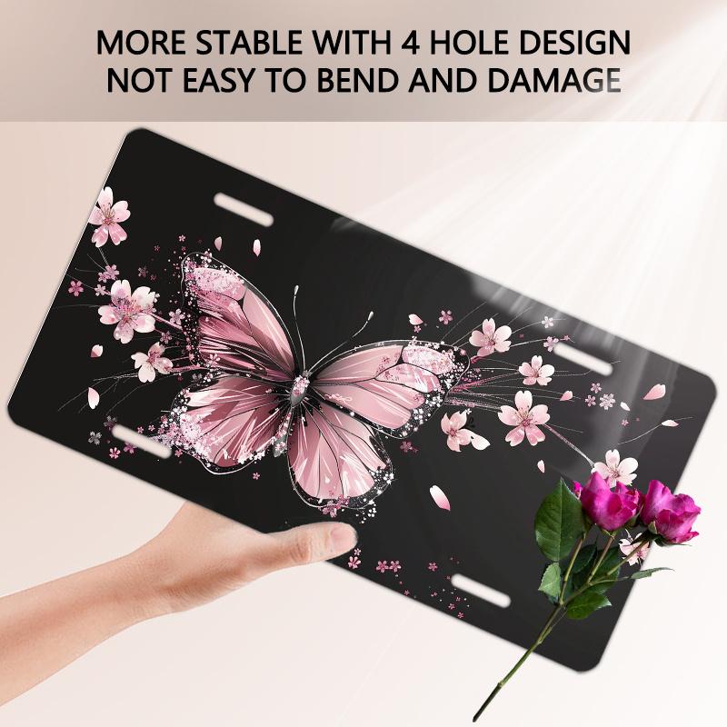 D Flat Peach Blossom PatternDecorative Front PanelFourHole Design for Rust Resistance And StabilityAdditions