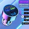 Car Charger Bluetooth 5.0 Car FM Transmitter PD Type-C Dual USB Ambient Player Car MP3 Charger Smartphone Charge