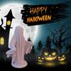 Halloween Ghost Figurine Gothic Ghost Statue Creepy Resin Robe Ghost Tabletop Ornament for Home Shelf Table Indoor Outdoor Decor