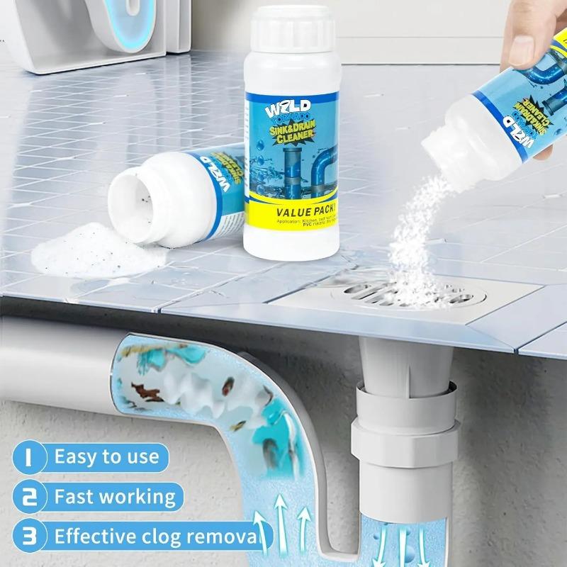 Kitchen Pipe Dredge Agent Sink Bathroom Cleaning Deodorization Toilet Sink Strong Dredge Cleaner Sewer Hair Floor Drain