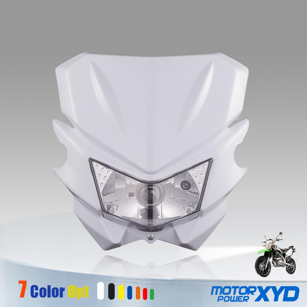 Мотоциклетная фара 12В H4 35Вт для KAWASAKI KLX 110 125 150 230 250 300 450R CRF WRF Питбайк Мотоцикл