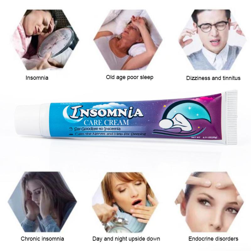 Крем для сна Sumifun, крем от бессонницы, снятие стресса, беспокойства, помощь при засыпании, травяная мазь, продукт для ухода за здоровьем