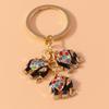 Cute Enamel Ladybug Keychain Animal Keyring Pendants for Car Key Holder Women Girls Handbag Accessories DIY Jewelry Gift