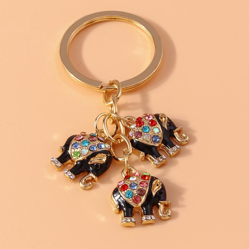 Cute Enamel Ladybug Keychain Animal Keyring Pendants for Car Key Holder Women Girls Handbag Accessories DIY Jewelry Gift
