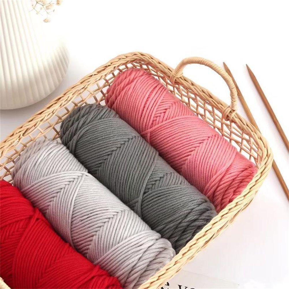 Scarves Thick Hand Knitting 100g Soft Woolen Yarn Chunky Crochet Milk Cotton Yarn 8 Ply Thread