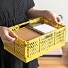 INS Foldable Storage Crate Collapsible Pastel Crates Multi- Purpose Drawer Organizer Case  Home