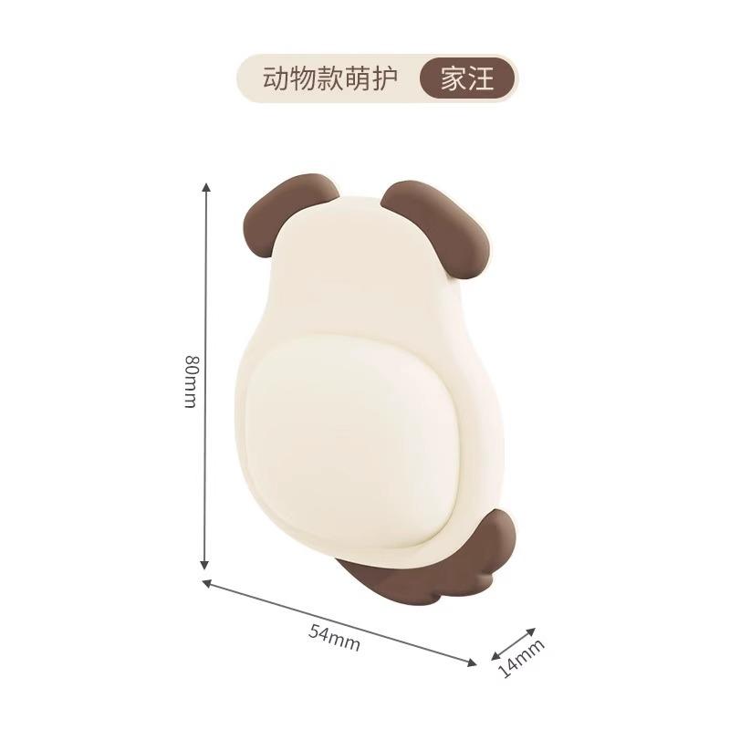 Silicone cute pet anti-collision pad, soft rubber door sticker, anti-collision artifact, refrigerator door rear wall sticker, penguin panda buffer pad
