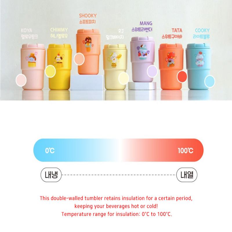 BT21 Стакан Minini SWEETIE, 300 мл, горячая и холодная вода
