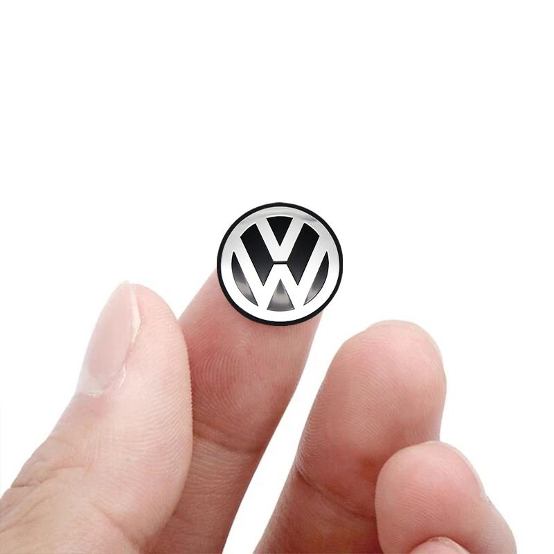 abcd1 11mm 14mm Aluminium Car Remote Control Key Badge Emblem Stickers For VW Polo GTI Golf 5 7 Jetta Mk6 Passat B5 B6 Scirocco New