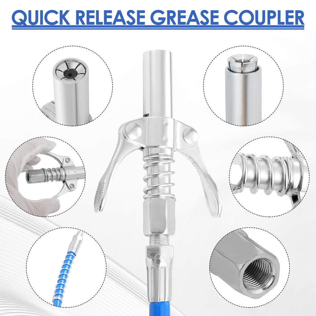 690 бар смазочный пистолет муфта масляный насос быстросъемный смазочный инжектор смазочный пистолет смазочный пистолет инструмент для ремонта автомобиля