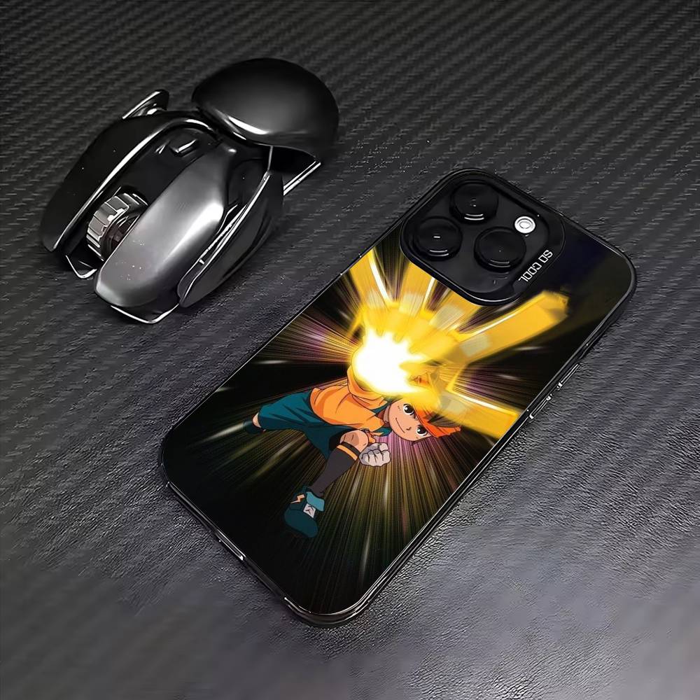 I-Inazuma Anime Eleven Poster Phone Case For iPhone17,16,15,14,13,12,11 Plus,Pro Max Colored Silver Plated Inside Cover