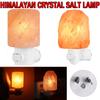Himalayan Warm White Salt Lamp Night Light Natural Crystal Hand Carved Air Purifying with Plug Release Negative Ions Bedroom