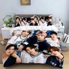 3D-печатный комплект постельного белья K-Pop группы S-Stray-K-Kids Пододеяльник Наволочка Односпальный/Полуторный/Двуспальный/Евро Размер Для Фанатов Декор Спальни