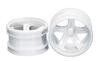 Колесо TAMIYA Hop Up Options с 5 спицами 54676 № 1676 OP.1676 GF-01 (белый)
