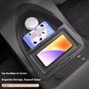Для 24 BYD Yuan PLUS Центральная консоль Нижний ящик для хранения Силиконовый ящик для хранения Противоскользящие водонепроницаемые аксессуары для модификации интерьера автомобиля