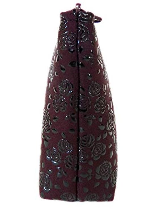 Inden 4 Pouch 4405 Фиолетовая оленья кожа x черный лак Rose petite 10 см x 17 см x 1 внутренний карман Косметичка [Indenya] Нет. 4.5cm