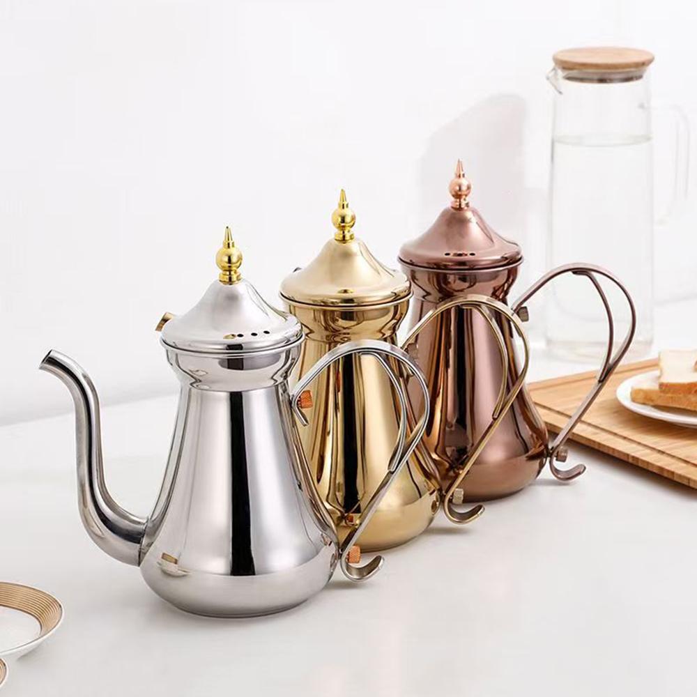 Чайник из нержавеющей стали с ситечком, Домашний гостиничный чайник для заваривания чая, Чайник для индукционной плиты, 1,5 л / 2,0 л