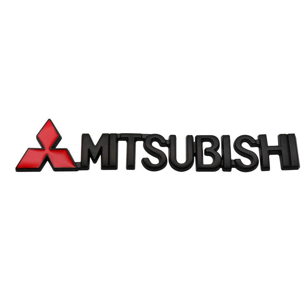 Car Metal Logo Decoration Badge Emblem Sticker For Mitsubishi Outlander ASX Eclipse Cross Pajero Lancer EVO Delica Triton Mirage